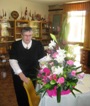 Tamara with flowers